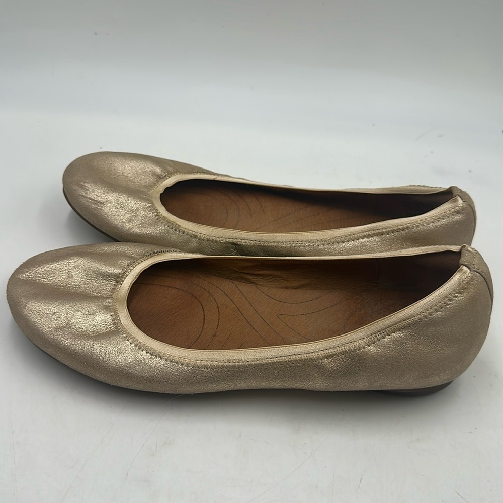 Indigo by Clarks 61131 Plush Dot Leather Ballet Slip On 8.5m